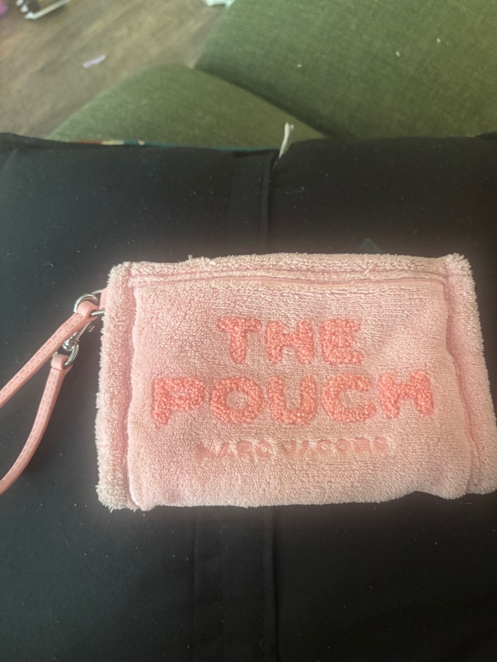 Marc Jacobs The Pouch Pink Terry Wristlet / Clutch